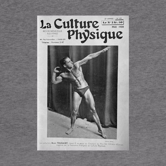 La Culture Physique - Vintage Physique Muscle Male Model Magazine Cover by SNAustralia